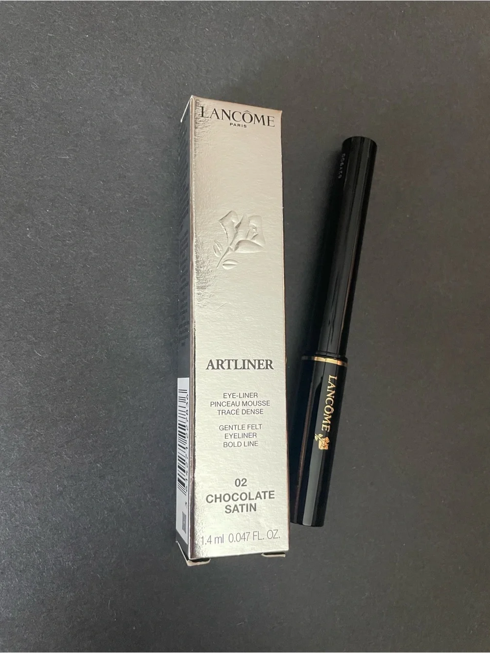 Lancôme Artliner 02 Chocolate Satin Eyeliner - Black Packaging